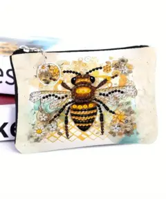 Monedero Abeja Reina Diamond Painting