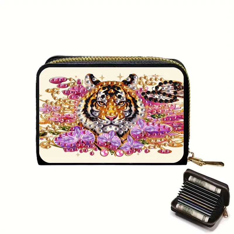Cartera Leon Tarjetero Diamond Painting