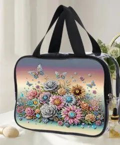 Bolsa Mariposas de Viaje Semitransparente Diamond Painting