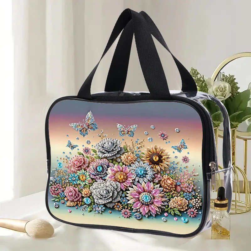 Bolsa Mariposas de Viaje Semitransparente Diamond Painting