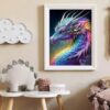Cuadro Dragon punto de diamante