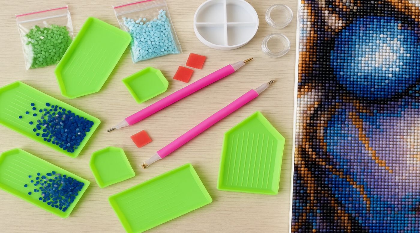Accesorios Pintura con Diamantes Organización y Almacenaje