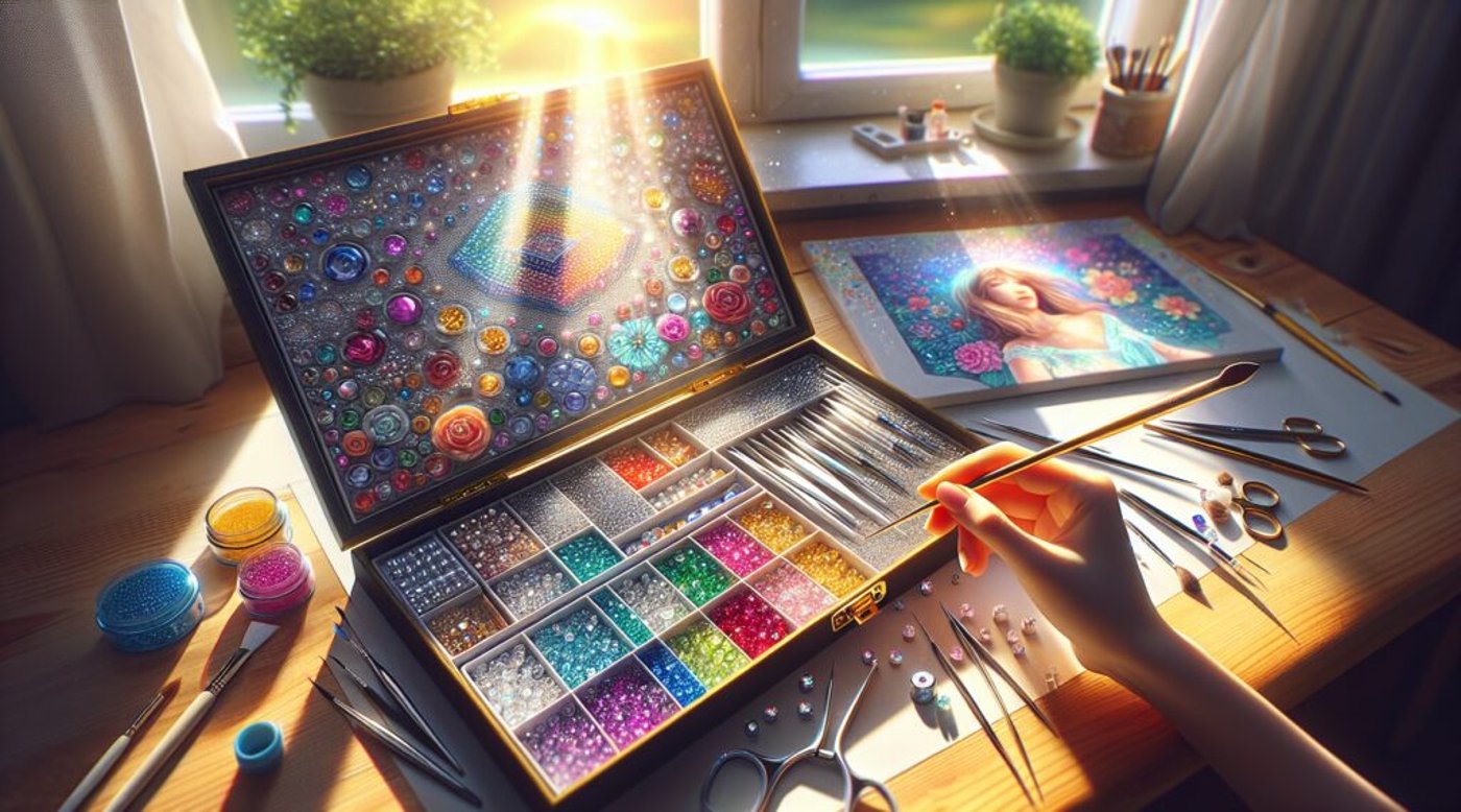 Accesorios Pintura con Diamantes Organización y Almacenaje