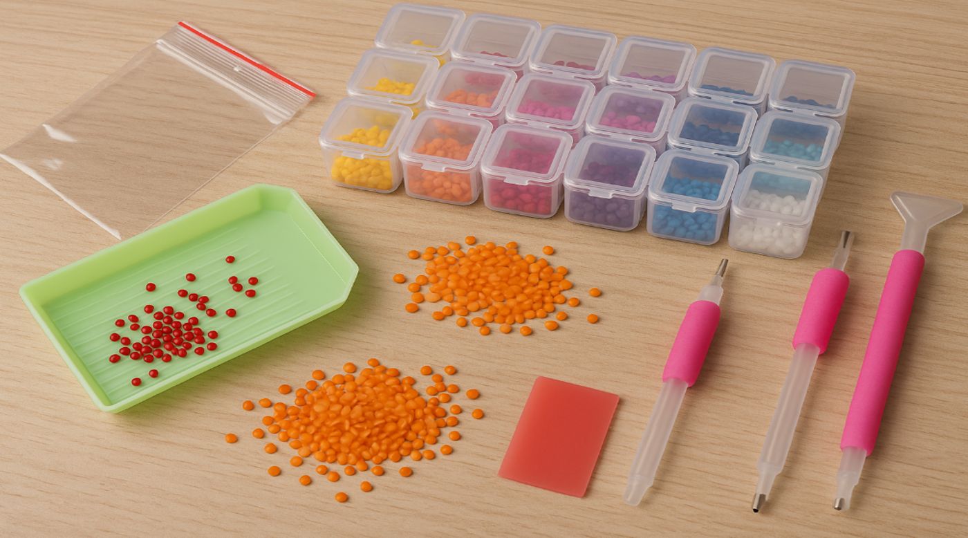 Accesorios Pintura con Diamantes Organización y Almacenaje
