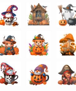 Figuras Halloween a Mano Diamond Painting