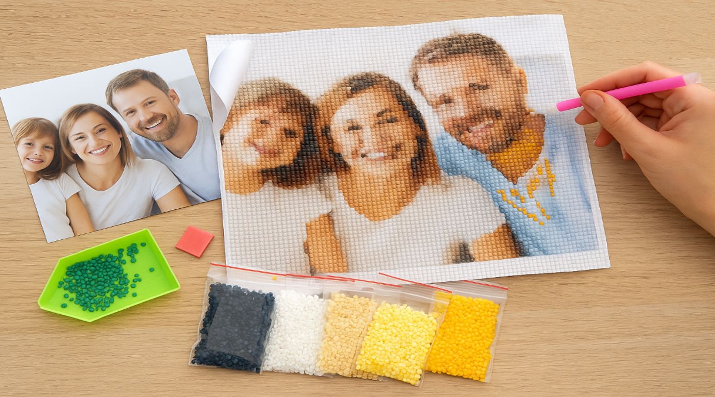 Personaliza tu Diamond Painting 5D para la familia